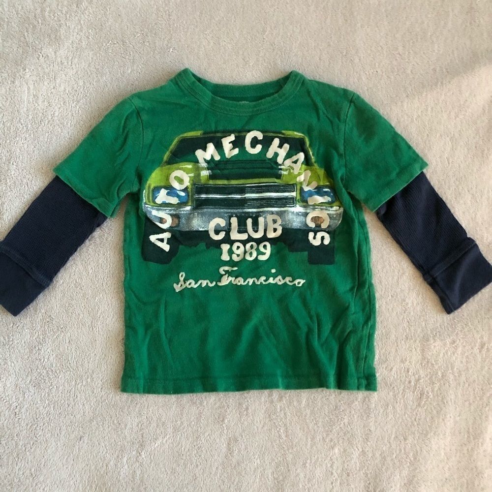Baby Gap Boys Faux Tshirt over Long Sleeve Tshirt